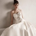 Oleg Cassini Satin Wedding Dress2